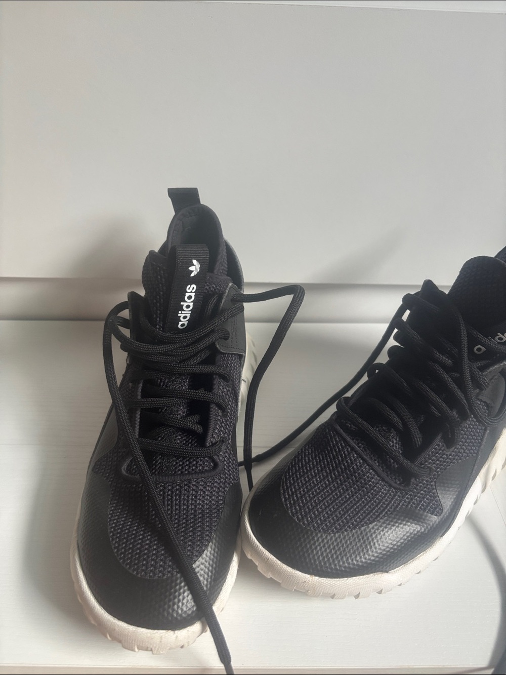 adidas Women's or Big Kids Black and White Runner Sneakers